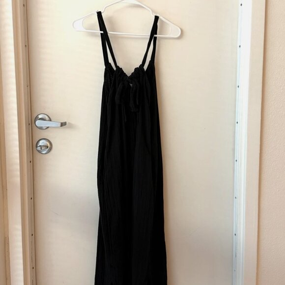 Old Navy Linen Maxi Skirt Womens XS Khaki Beige Drawstring Waist New - Picture 9 of 11